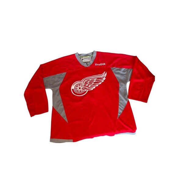 Detroit Red Wings Jersey Red Gray Mrazek #34 NHL Reebok XL - Picture 4 of 6